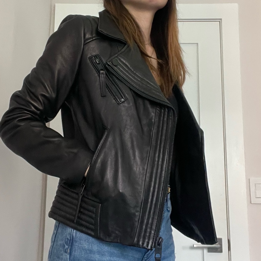 Michael Kors Black Leather Jacket - size S